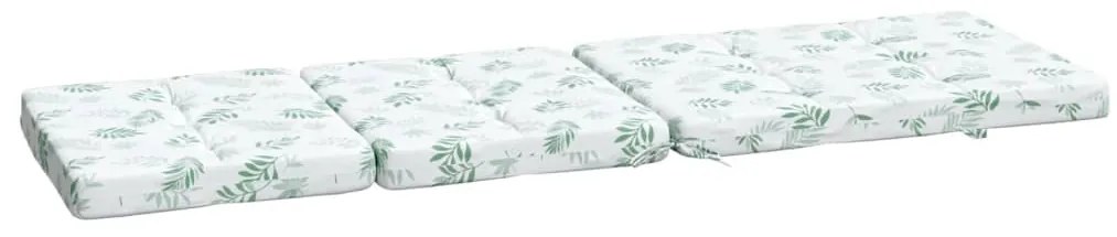 Almofadões p/ cadeira de terraço 2 pcs tecido oxford folhas