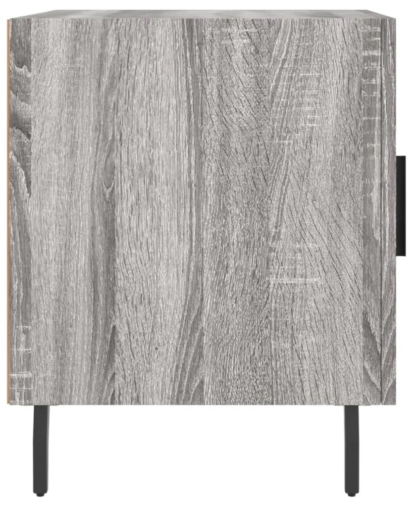 Mesa cabeceira 40x40x50 cm derivados de madeira cinzento sonoma