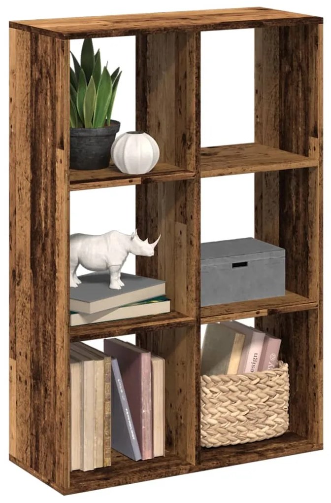 Estante divisória 69,5x29x103,5 cm deriv. madeira madeira velha