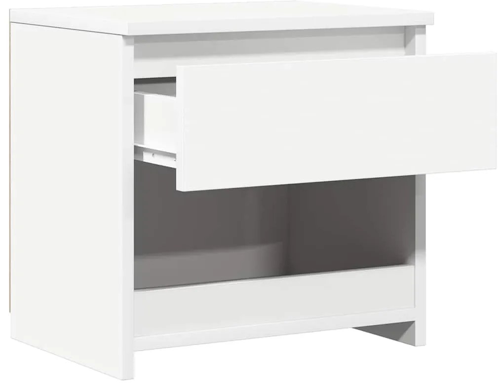 Mesas de cabeceira 2 pcs 40x30x39 cm derivados madeira branco