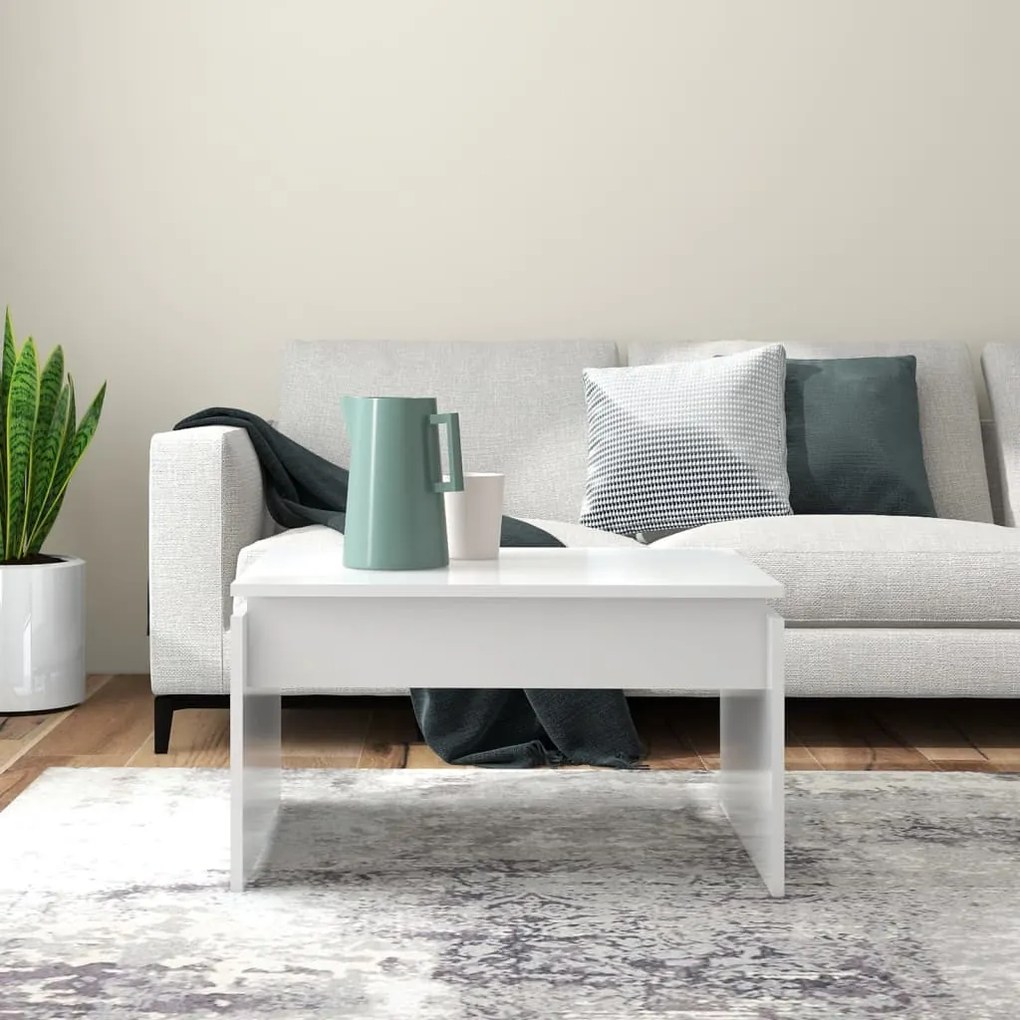 Mesa de centro 68x50x38 cm derivados de madeira branco