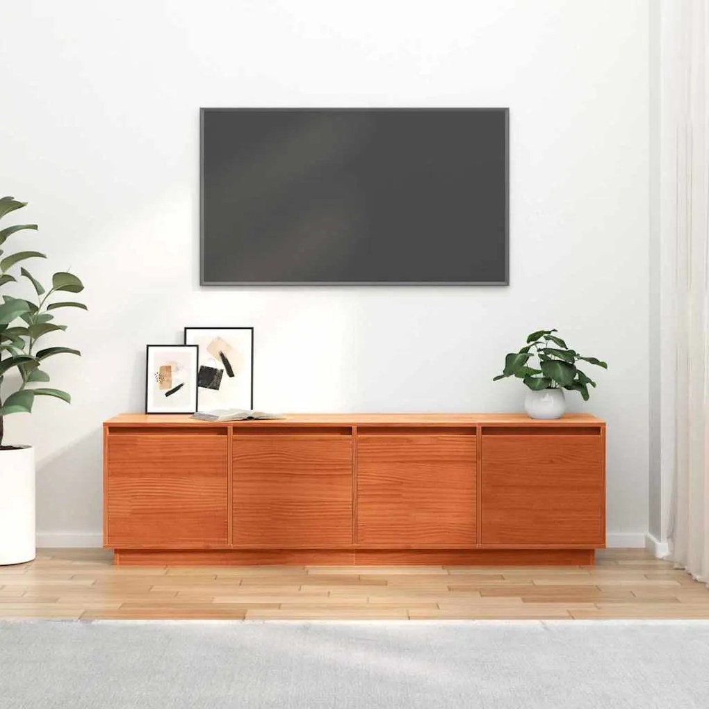 Gabinete para TV com armazenamento com porta Castanho 156 x 37 x 45 cm