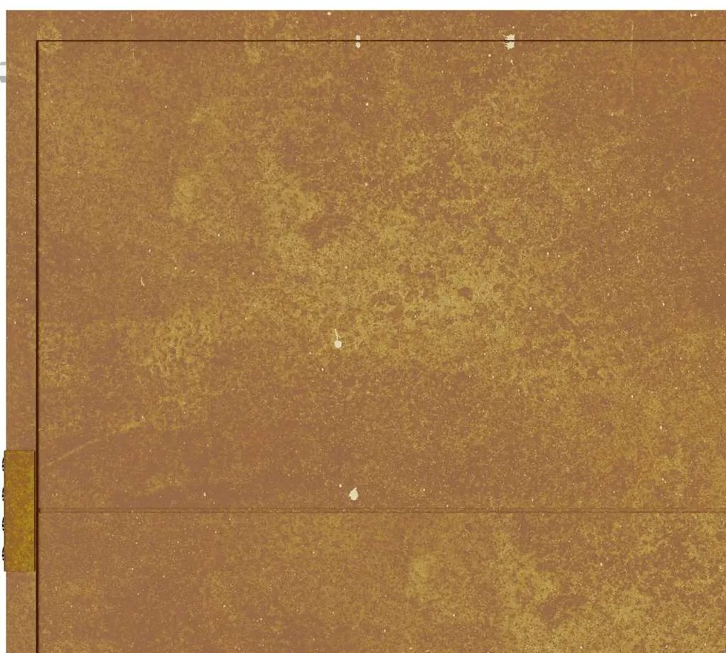Portão de jardim 105x105 cm aço corten