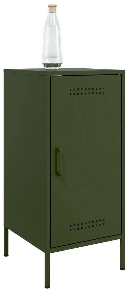 Aparador 36x39x79 cm aço verde azeitona
