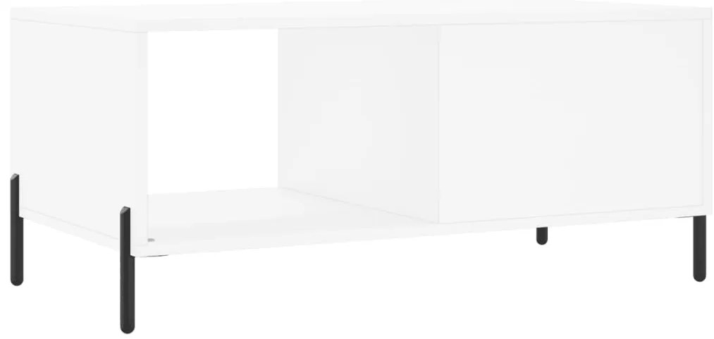 Mesa de centro 90x50x40 cm madeira processada branco