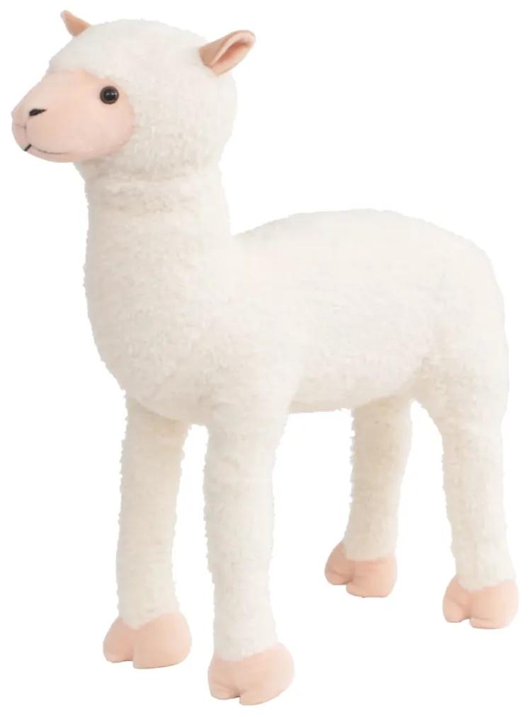 Brinquedo de montar alpaca peluche branco XXL