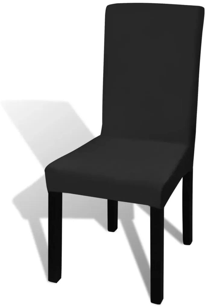 Capa extensível para cadeiras, 4 pcs, preto