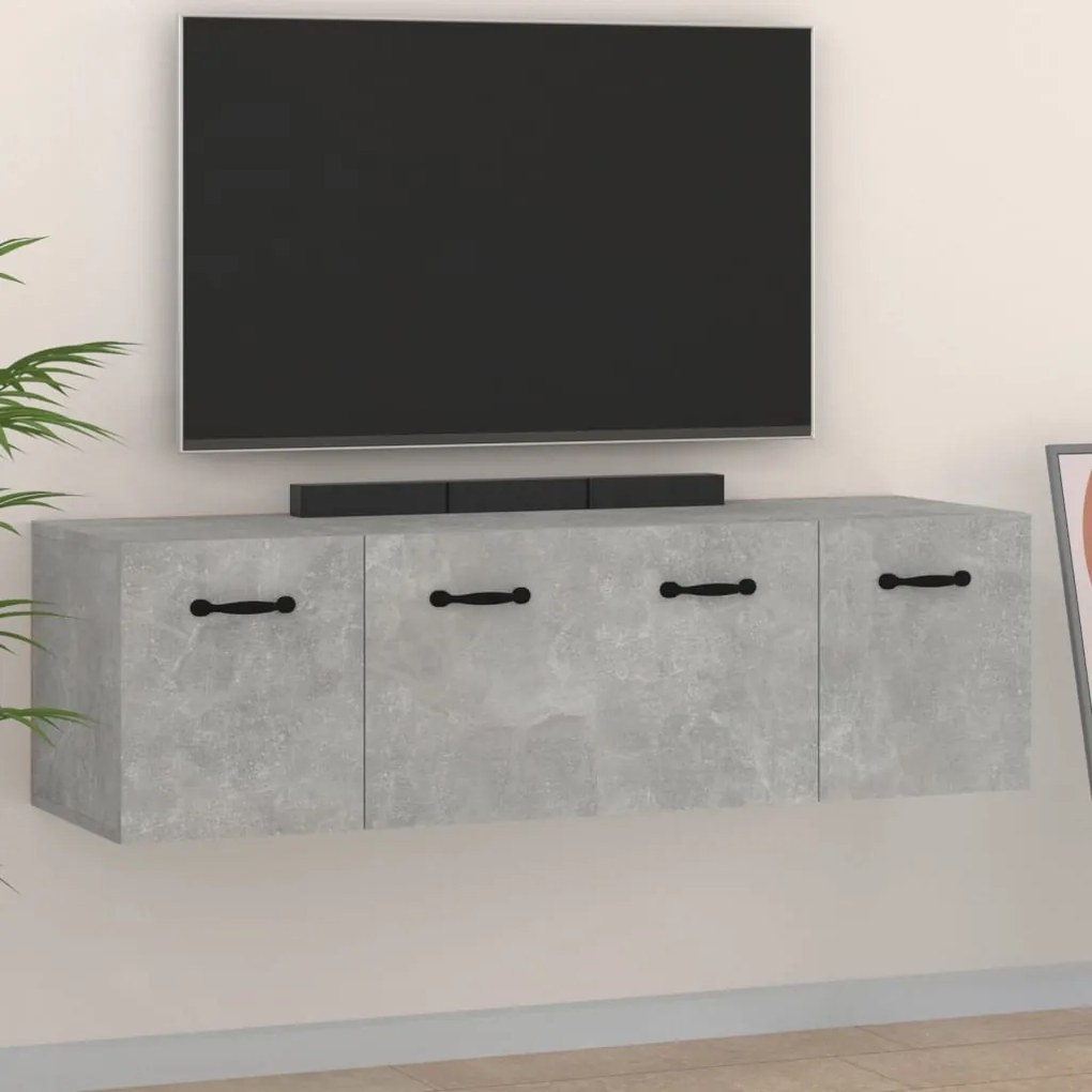vidaXL Armários parede 2pcs 80x35x36,5cm madeira proces. cinza cimento