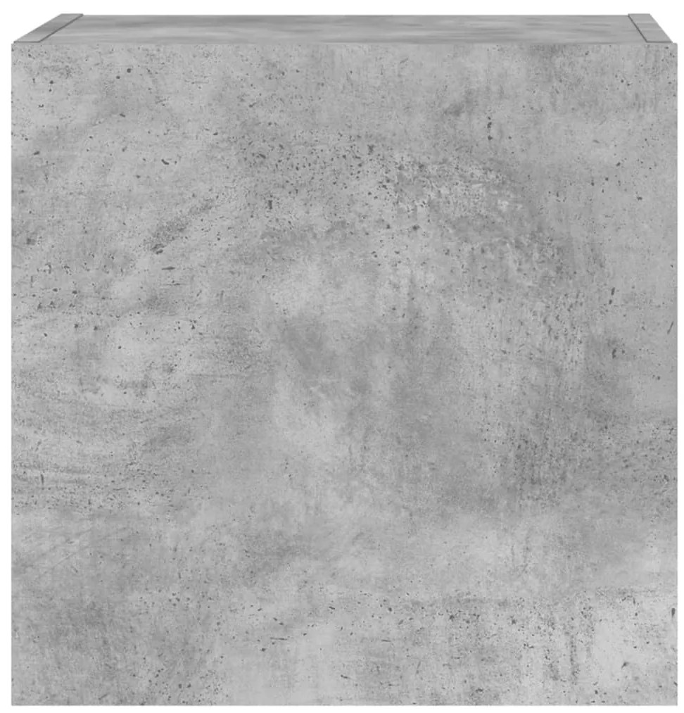 Móveis de parede p/ TV 2pcs 40,5x30x40cm madeira cinza cimento