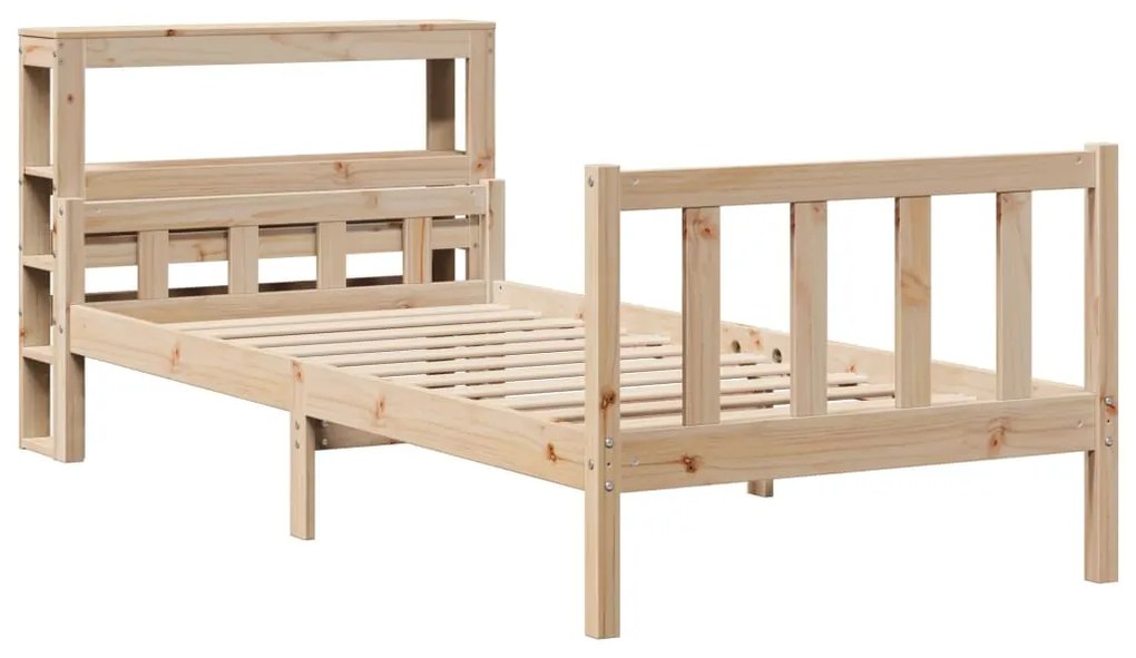 Cama sem colchão 75x190 cm madeira de pinho maciça