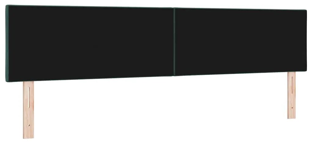 Cabeceira com design de blocos de diamante em verde escuro 200 cm de v