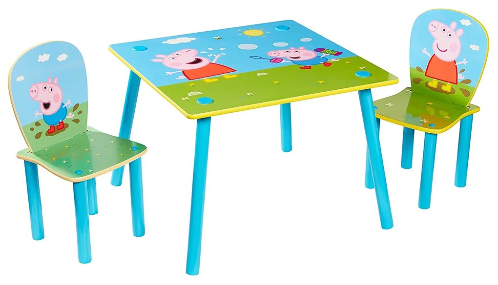 Conjunto Infantil de Mesa e Cadeiras PEPPA PIG