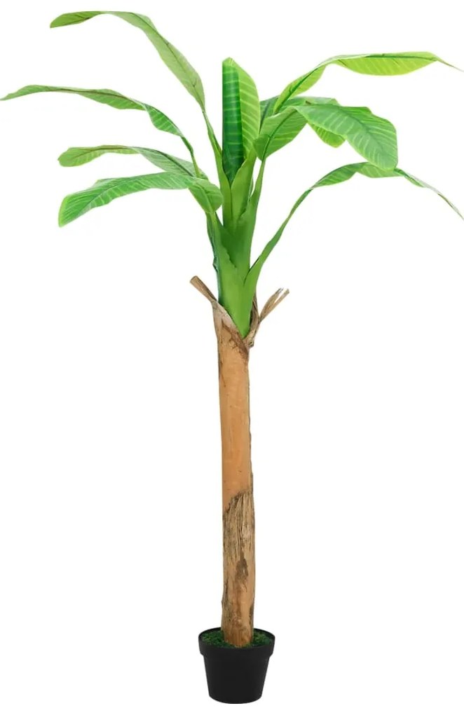 Árvore bananeira artificial com vaso 180 cm verde