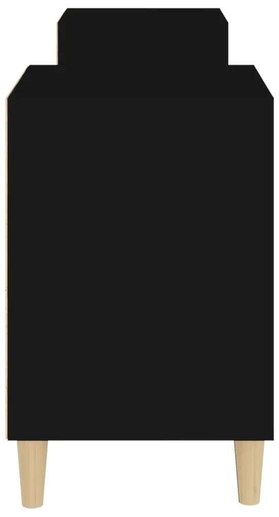 Móvel de TV 160x35x55 cm derivados de madeira preto