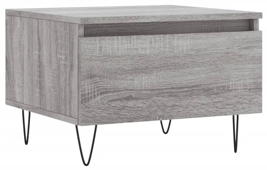 Mesas de centro 2 pcs 50x46x35cm deriv. madeira cinzento sonoma