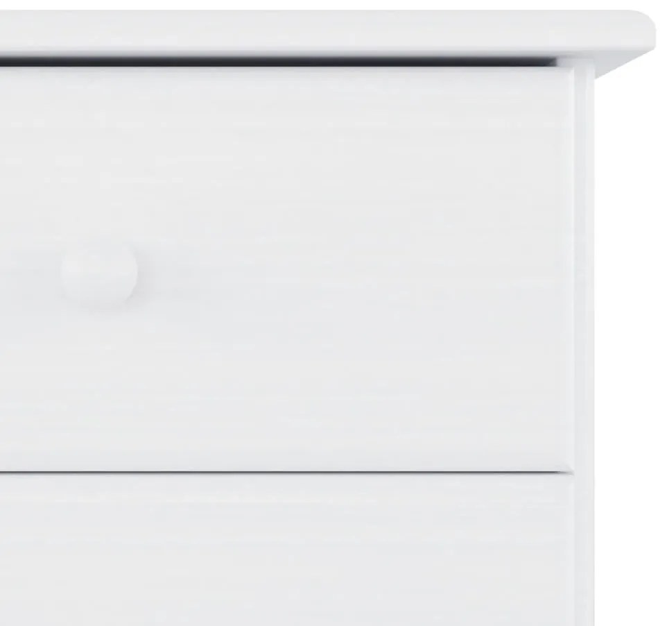 Mesa de cabeceira ALTA 41x35x55,5 cm pinho maciço branco