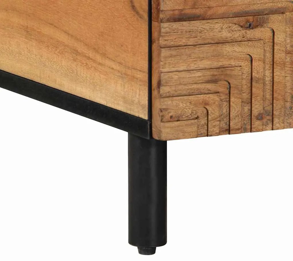 Mesa de Café vidaXL 80x54x40 cm Madeira de Acácia Sólida