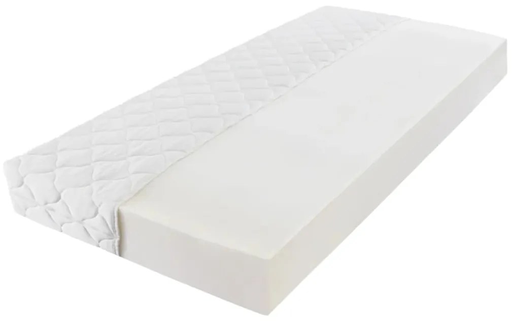Cama com colchão 140x200 cm madeira de pinho maciça
