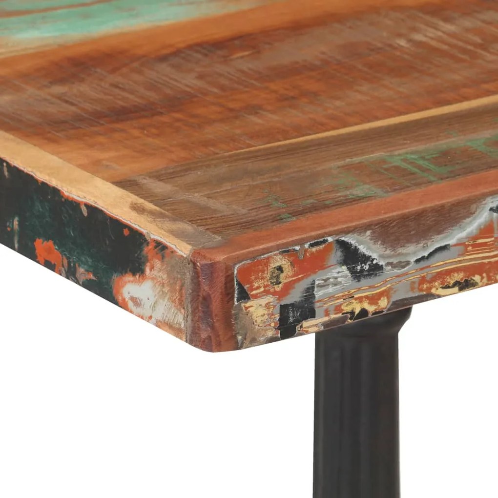 Mesa de bistrô 60x60x76 cm madeira recuperada maciça