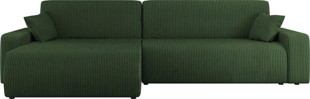 Sofá de canto Shelton 108, Cama com arrumação, 274x145x82cm, 109.5 kg, Pernas: Plástico