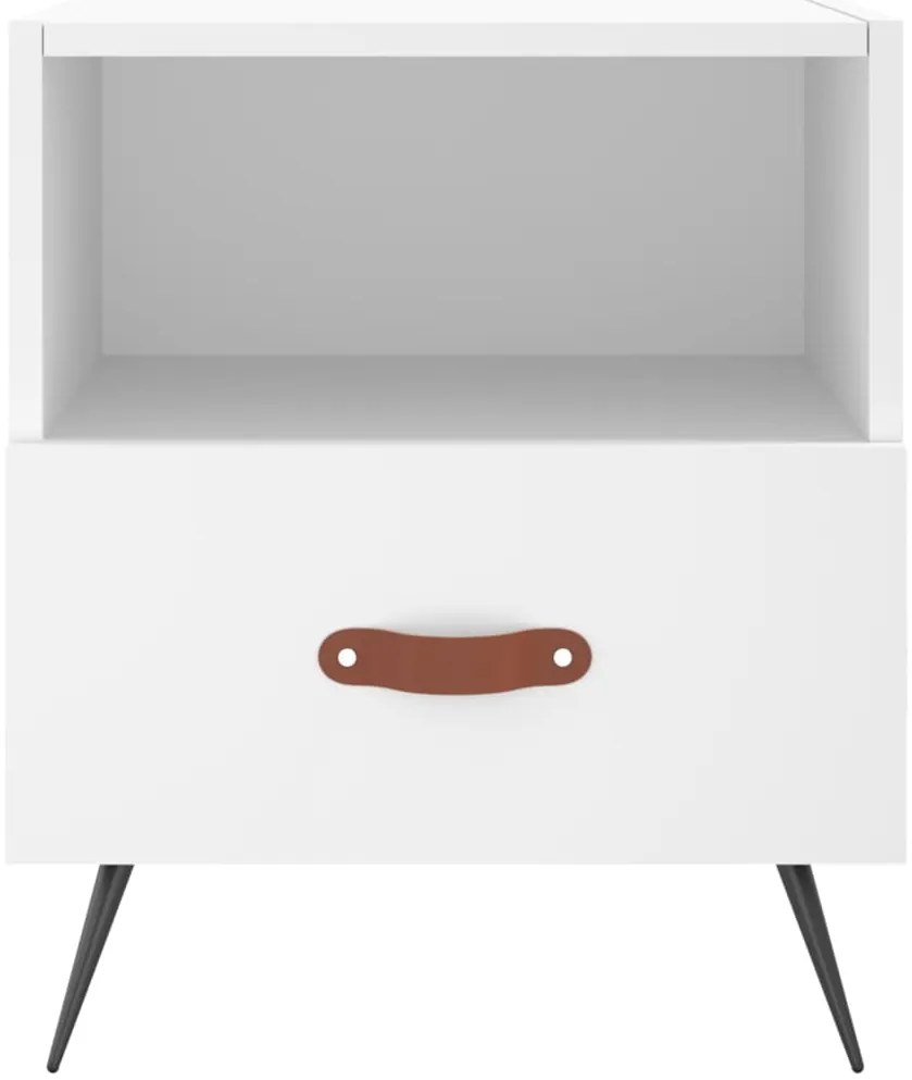 Mesa de cabeceira 40x35x47,5 cm derivados de madeira branco