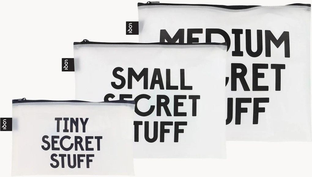 Bolsas de cosméticos Secret And Classified, conjunto de 3