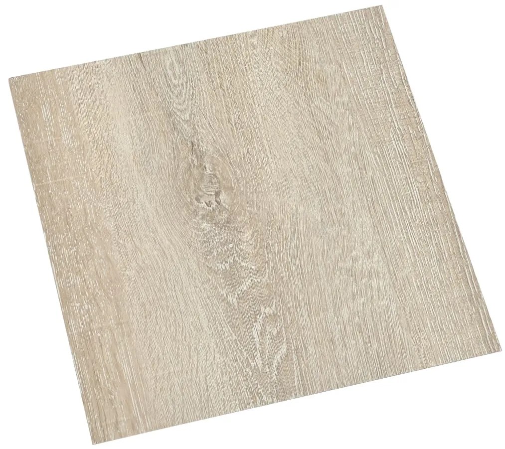 Tábuas de soalho autoadesivas 55 pcs 5,11 m² PVC bege