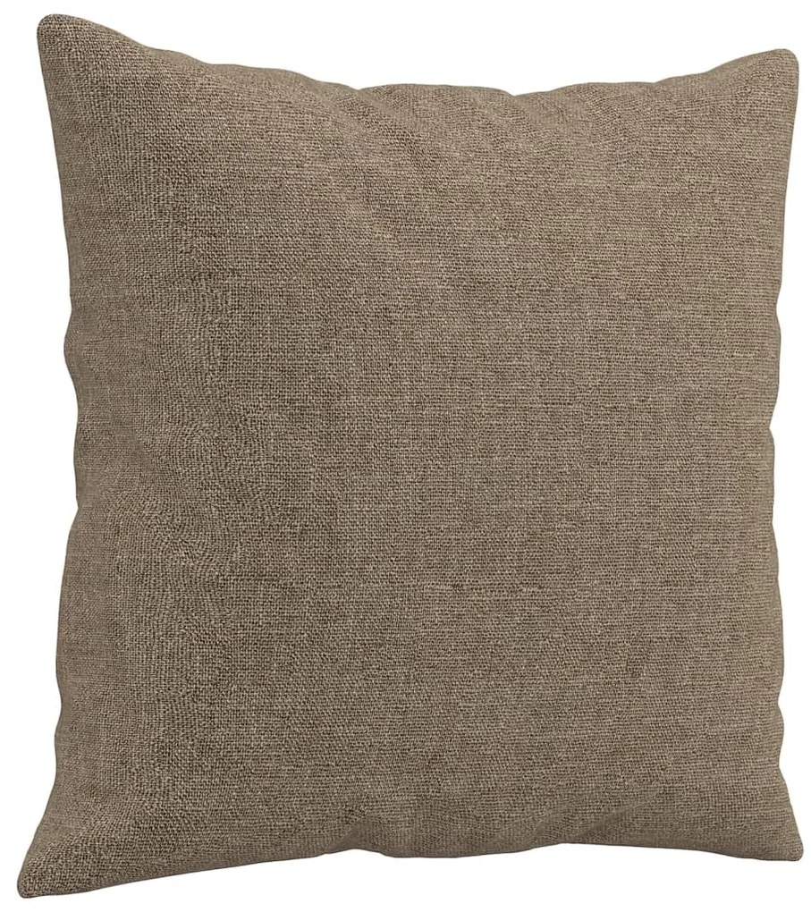 Almofadas decorativas 2 pcs 40x40 cm tecido cinza-acastanhado