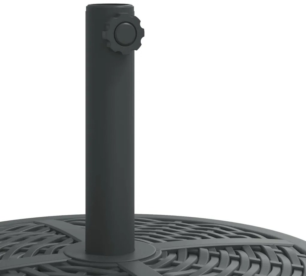 Base de guarda-sol para postes de Ø38/48 mm 12 kg redondo