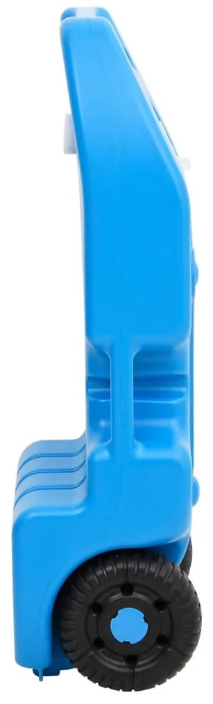 Tanque de água com rodas para campismo 25 L azul