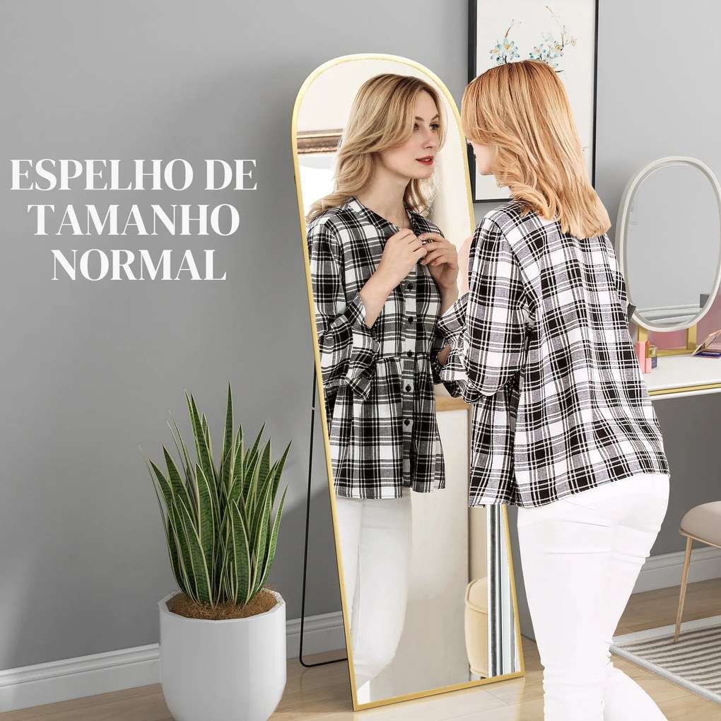 Espelho de Pé Espelho de Corpo Inteiro 50x170 cm Espelho de Parede com