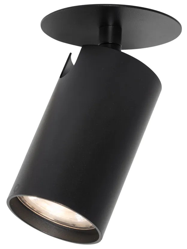 Foco embutido moderno preto GU10 50mm - Chels