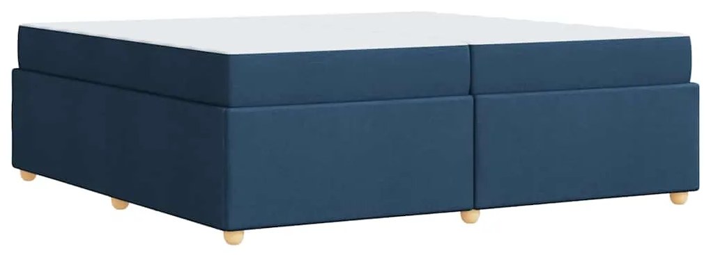 Estrutura de cama com colchão Outros Azul 200 x 200 cm tecido