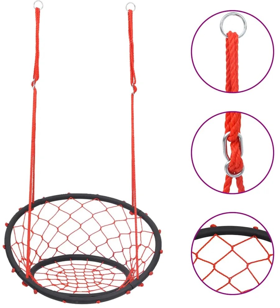 Cadeira de baloiço em rede 60 cm