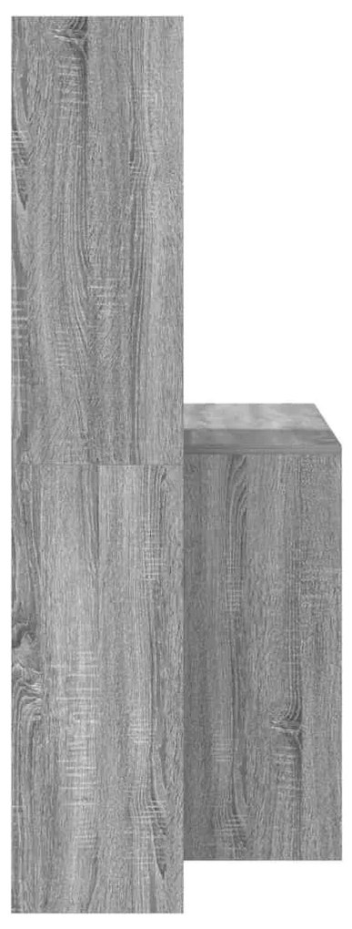 Mesa Sonoma cinzento 138.5 x 55 x 143 cm Madeira processada