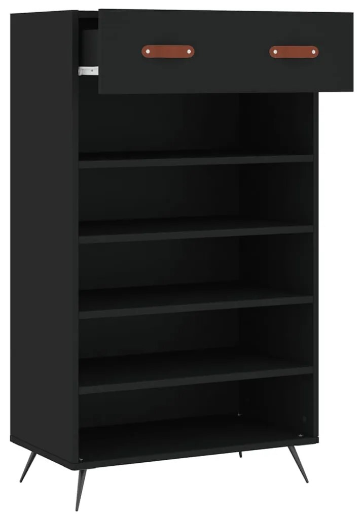 Sapateira 60x35x105 cm derivados de madeira preto