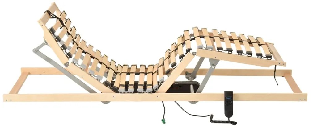 Estrado de ripas elétrico com 28 ripas 7 zonas 100x200 cm