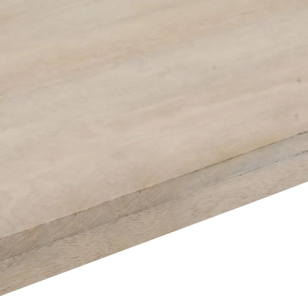 Mesa consola 110x35x76 cm mangueira maciça/ferro castanho