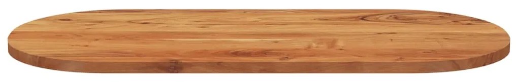 Tampo de mesa oval 90x40x2,5 cm madeira de acácia maciça