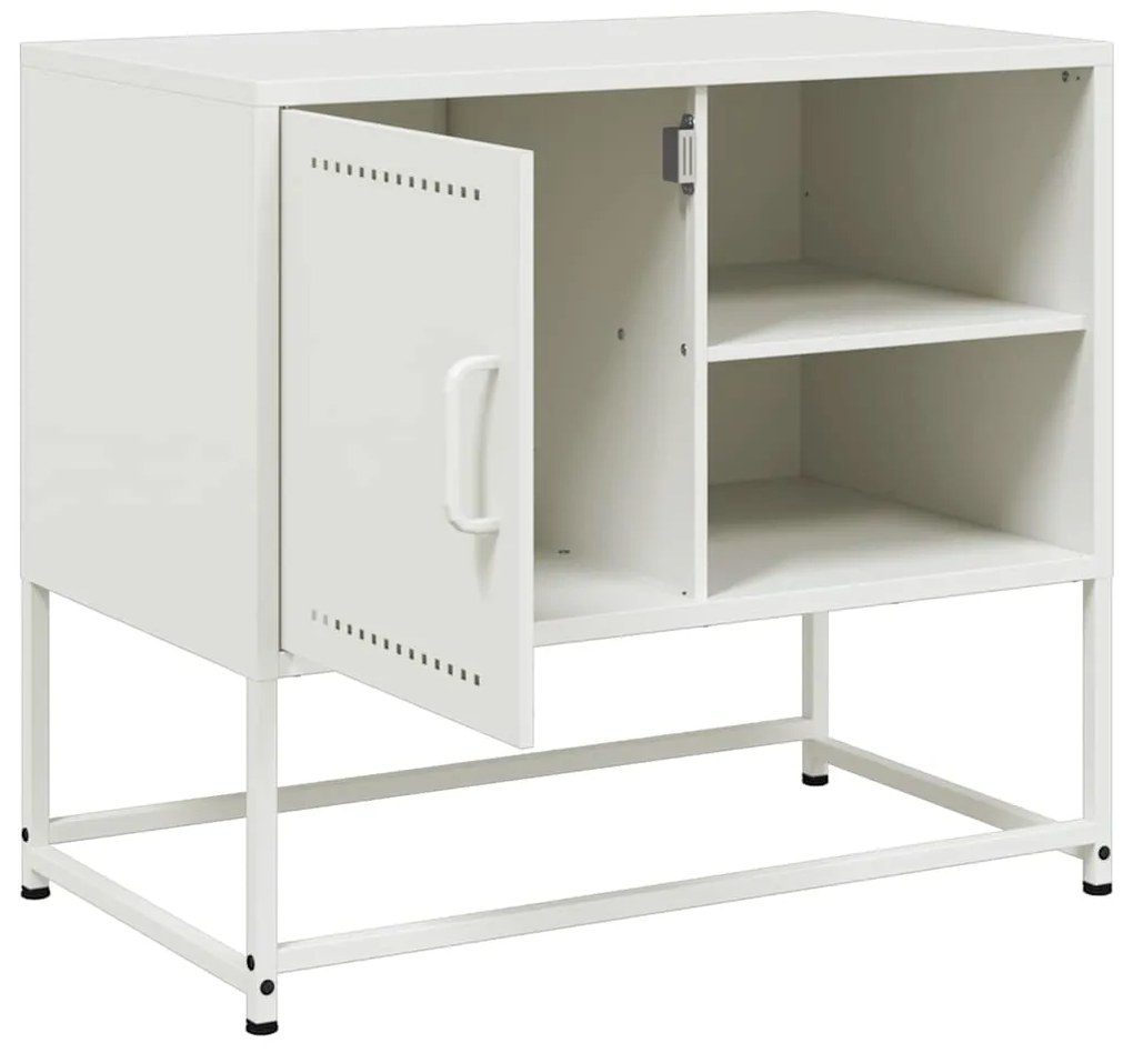 Móvel de TV 68x39x60,5 cm aço branco