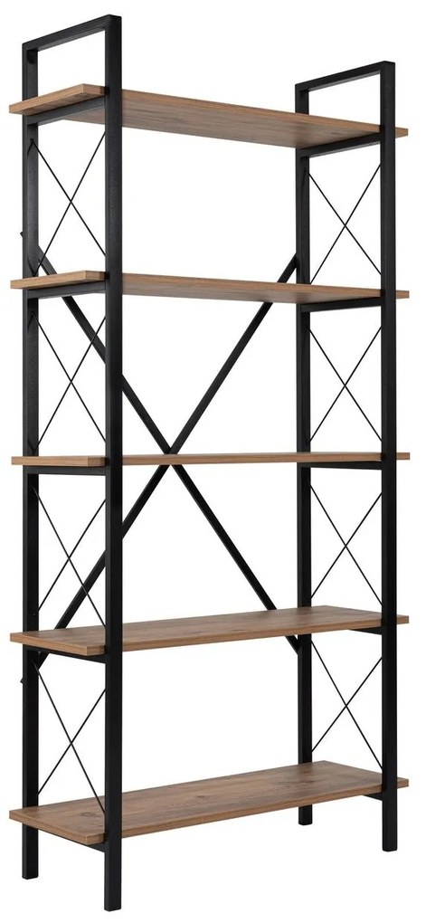Estante Elysian – Atlantic Pine Black – 90x180x33,5 cm