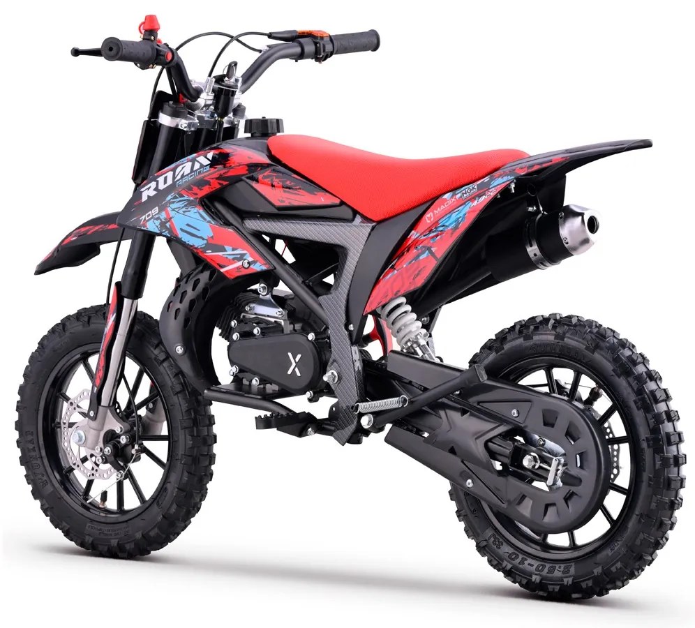 MINI MOTO PARA CRIANÇAS MiniCross Roan 709 gasolina 49cc 4.5CV Vermelha