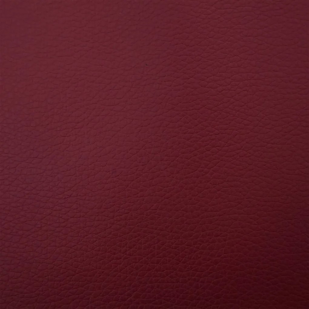 Banco 139,5 cm couro artificial vermelho tinto