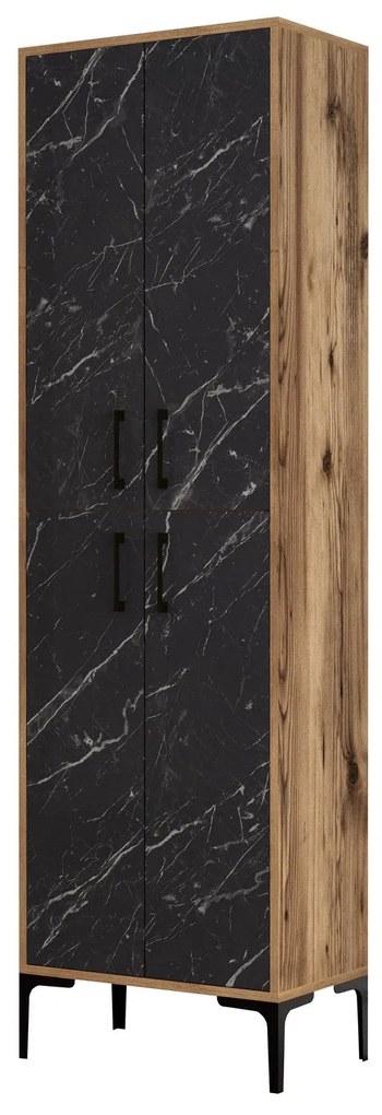 Sapateira Berlin – Nogueira/Preto – 60 cm x 200 cm x 35 cm