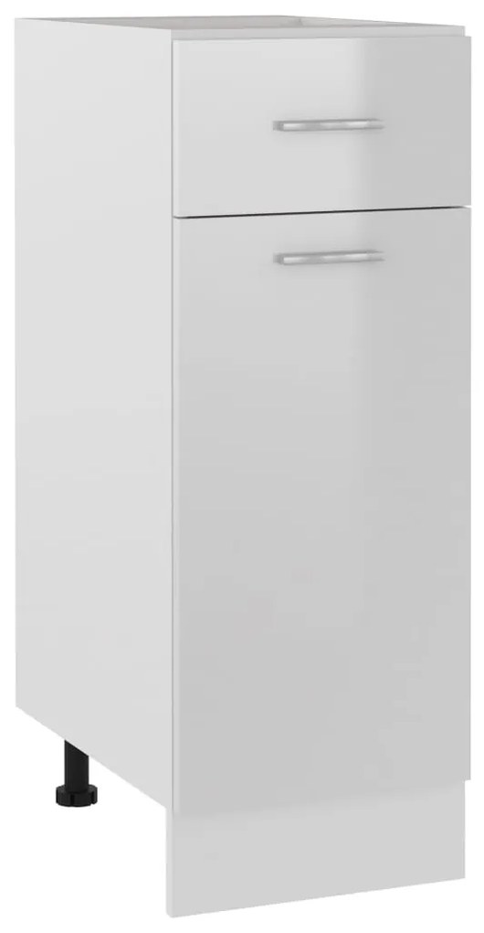 801209 vidaXL Armário inferior c/ gavetas 30x46x81,5cm contraplacado branco