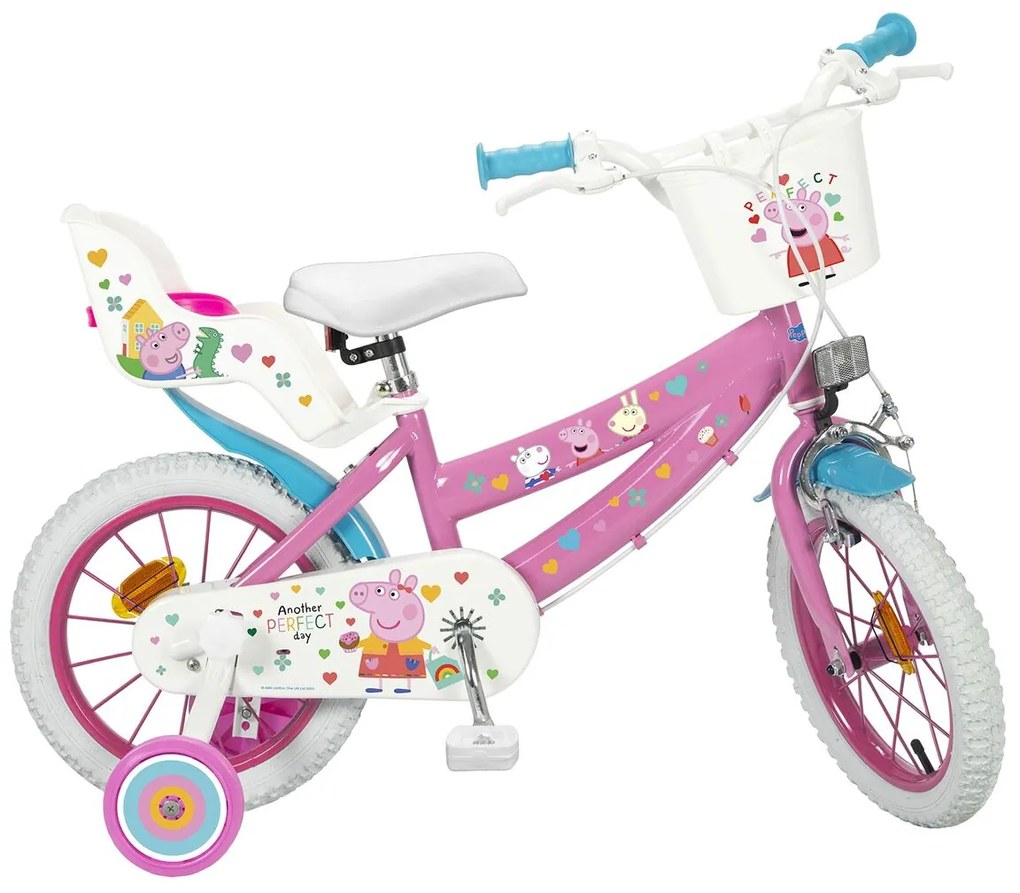 Bicicleta Infantil Peppa Pig   14" Cor de Rosa