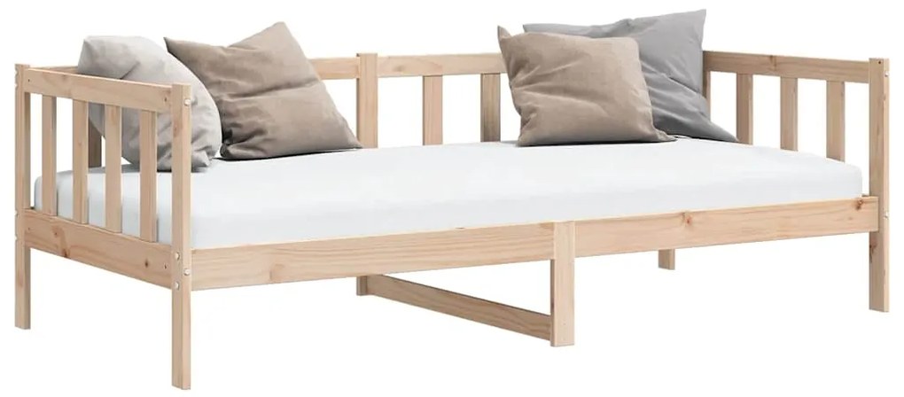 Sofá-cama pinho maciço 90x200 cm