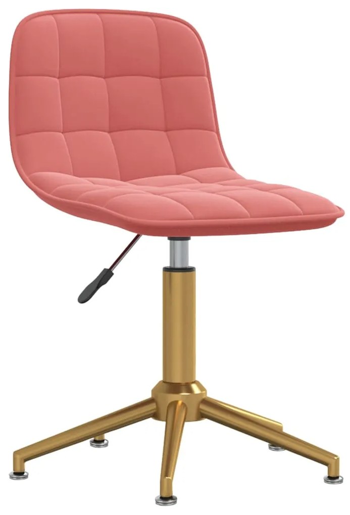 vidaXL Cadeira de escritório veludo rosa