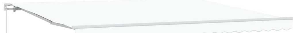vidaXL Toldo Manual Branco 450 x 300 x 165 cm Poliéster e Metal