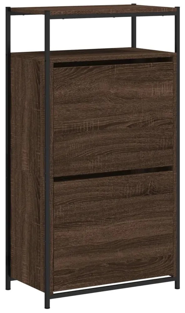 Sapateira 60x34x112 cm derivados de madeira carvalho castanho